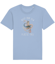 Load image into Gallery viewer, Keep Our Sea Plastic Free Octopus Unisex | Vegan T-Shirt