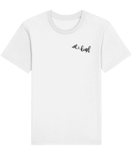 Load image into Gallery viewer, White t-shirt with a picture of a bumble bee and the word kind.