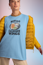Load image into Gallery viewer, Buffalo Cauliflower Wings Unisex | Vegan T-Shirt - Bad Hass Designs
