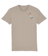 Load image into Gallery viewer, Christmas murder goose embroidered t-shirt in beige
