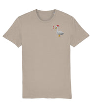 Load image into Gallery viewer, Christmas murder goose embroidered t-shirt in beige