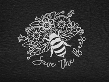 Load image into Gallery viewer, Save The Bees Unisex | Vegan Shirt - Bad Hass Designs