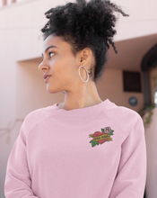 Load image into Gallery viewer, Pink dog mom sweatshirt on a model