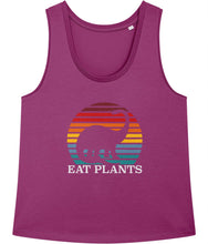 Load image into Gallery viewer, Eat plants dino tank in purple
