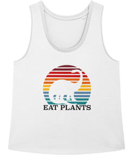 Load image into Gallery viewer, Eat plants dino tank in white