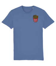 Load image into Gallery viewer, Fries before guys embroidered t-shirt in blue