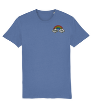 Load image into Gallery viewer, Fuck off rainbow shirt blue