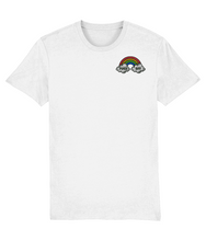 Load image into Gallery viewer, Fuck off rainbow shirt white