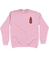 Load image into Gallery viewer, Hot stuff sriracha sweatshirt in pink