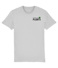 Load image into Gallery viewer, Grey powered by plants shirt