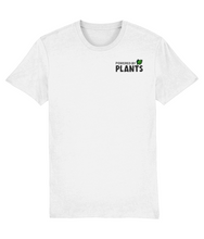 Load image into Gallery viewer, White powered by plants shirt
