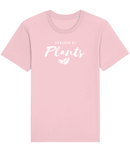 Load image into Gallery viewer, Powered by plants shirt in pink