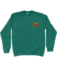 Load image into Gallery viewer, Green send noods embroidered sweatshirt.