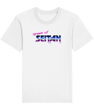 Load image into Gallery viewer, White spawn of seitan vegan shirt
