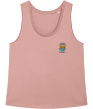 Load image into Gallery viewer, Spread hummus, not hate tank top in pink
