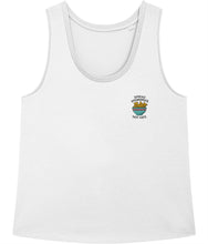 Load image into Gallery viewer, Spread hummus, not hate tank top in white
