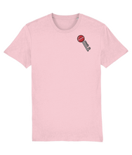 Load image into Gallery viewer, Suck it embroidered t-shirt in pink