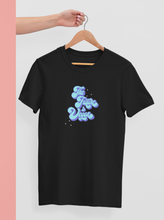 Load image into Gallery viewer, Black the future is vegan unisex t-shirt on a hangar