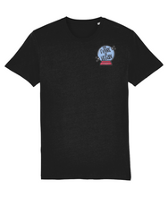 Load image into Gallery viewer, The future is vegan embroidered black t-shirt