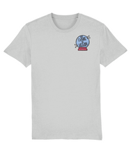 Load image into Gallery viewer, The future is vegan embroidered grey t-shirt