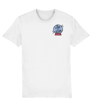 Load image into Gallery viewer, The future is vegan embroidered white t-shirt