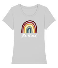 Load image into Gallery viewer, Be kind rainbow shirt grey
