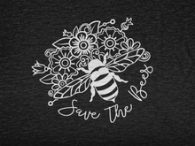 Load image into Gallery viewer, Save The Bees Unisex | Vegan Shirt - Bad Hass Designs
