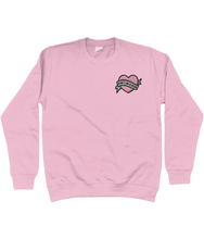 Load image into Gallery viewer, Pink don&#39;t be a dick sweatshirt 
