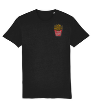 Load image into Gallery viewer, Fries before guys embroidered t-shirt in black
