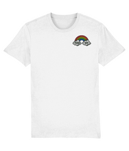 Load image into Gallery viewer, Fuck off rainbow shirt white
