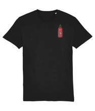 Load image into Gallery viewer, hot stuff sriracha shirt in black
