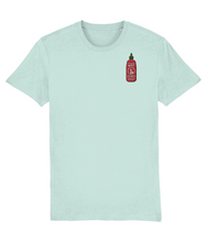 Load image into Gallery viewer, hot stuff sriracha shirt in green
