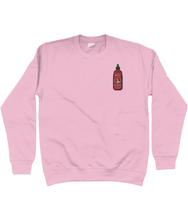 Load image into Gallery viewer, Hot stuff sriracha sweatshirt in pink
