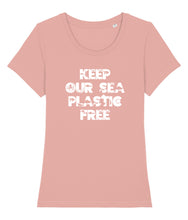 Load image into Gallery viewer, Keep our sea plastic free shirt pink
