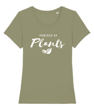 Load image into Gallery viewer, Green powered by plants t-shirt
