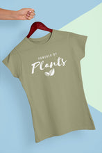 Load image into Gallery viewer, Green powered by plants t-shirt
