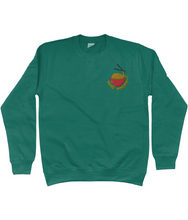 Load image into Gallery viewer, Green send noods embroidered sweatshirt.

