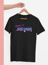 Load image into Gallery viewer, Black unisex spawn of seitan vegan shirt
