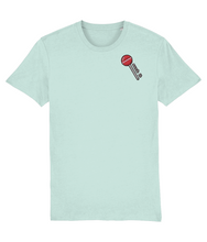 Load image into Gallery viewer, Suck it embroidered t-shirt in green
