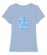 Load image into Gallery viewer, the future is vegan shirt blue
