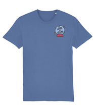 Load image into Gallery viewer, The future is vegan embroidered blue t-shirt
