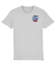 Load image into Gallery viewer, The future is vegan embroidered grey t-shirt
