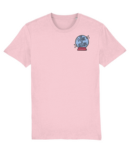 Load image into Gallery viewer, The future is vegan embroidered pink t-shirt
