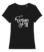 Load image into Gallery viewer, Vegan AF shirt black
