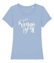 Load image into Gallery viewer, Vegan AF shirt blue
