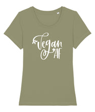 Load image into Gallery viewer, Vegan AF shirt green
