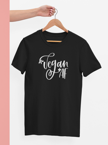 Black vegan AF t-shirt