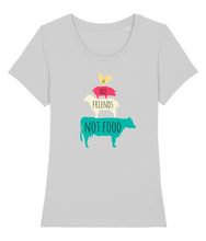 Load image into Gallery viewer, We are friends not food shirt grey
